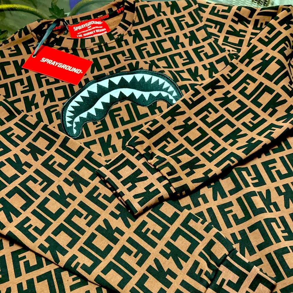 Sprayground Crew Neck Sweatshirt New with Tags